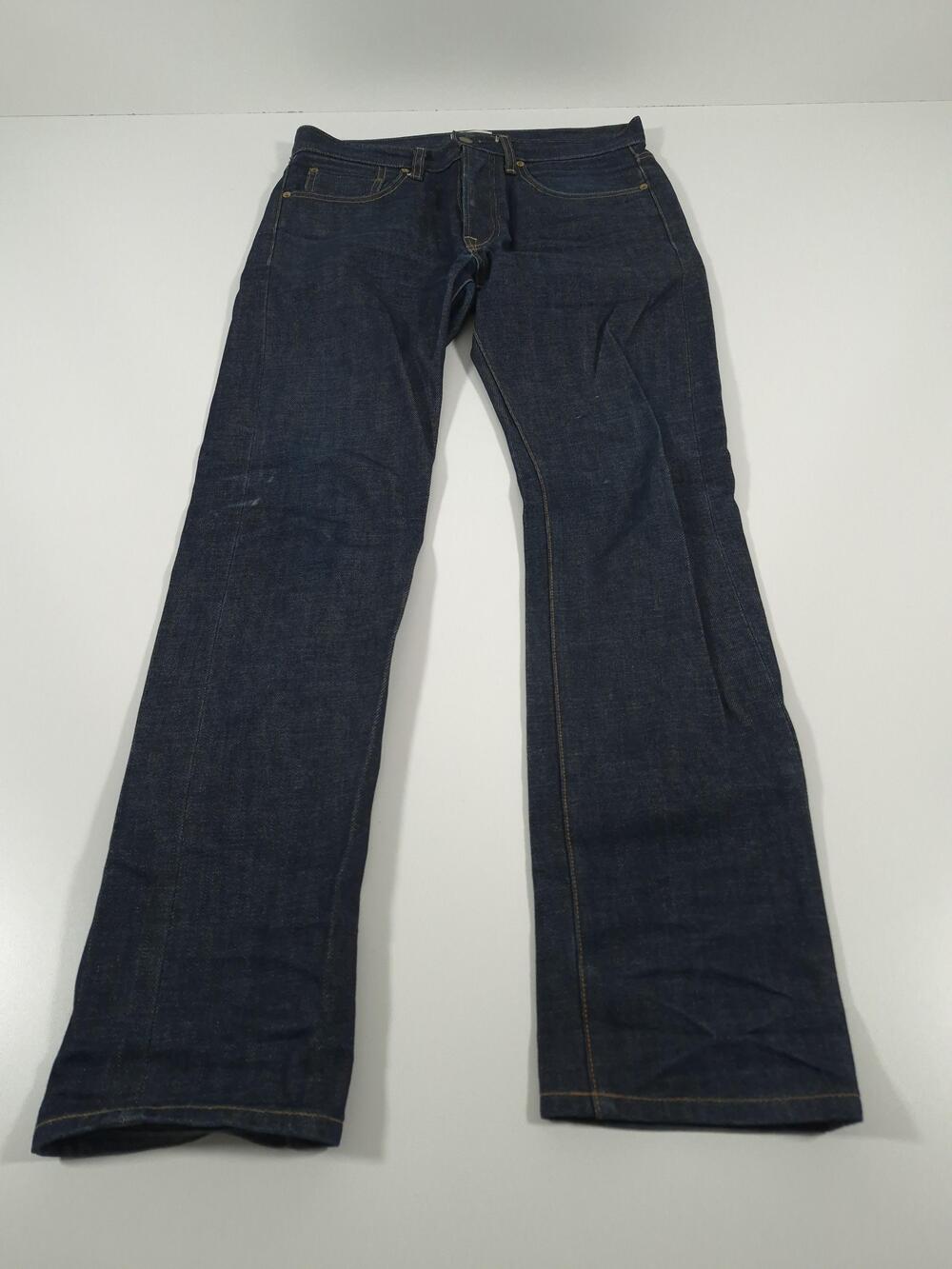 Sid Mashburn Selvedge Jeans Mens 31x32 Dark Blue Straight Leg Denim Regular Fit